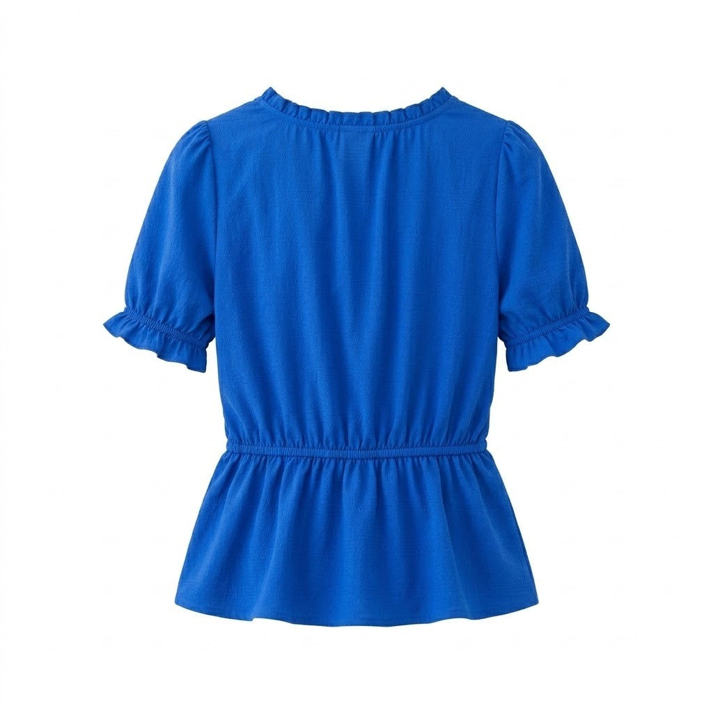 Blue Cotton Blouse