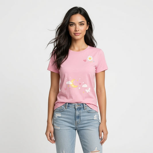 Pink Cotton T-Shirt