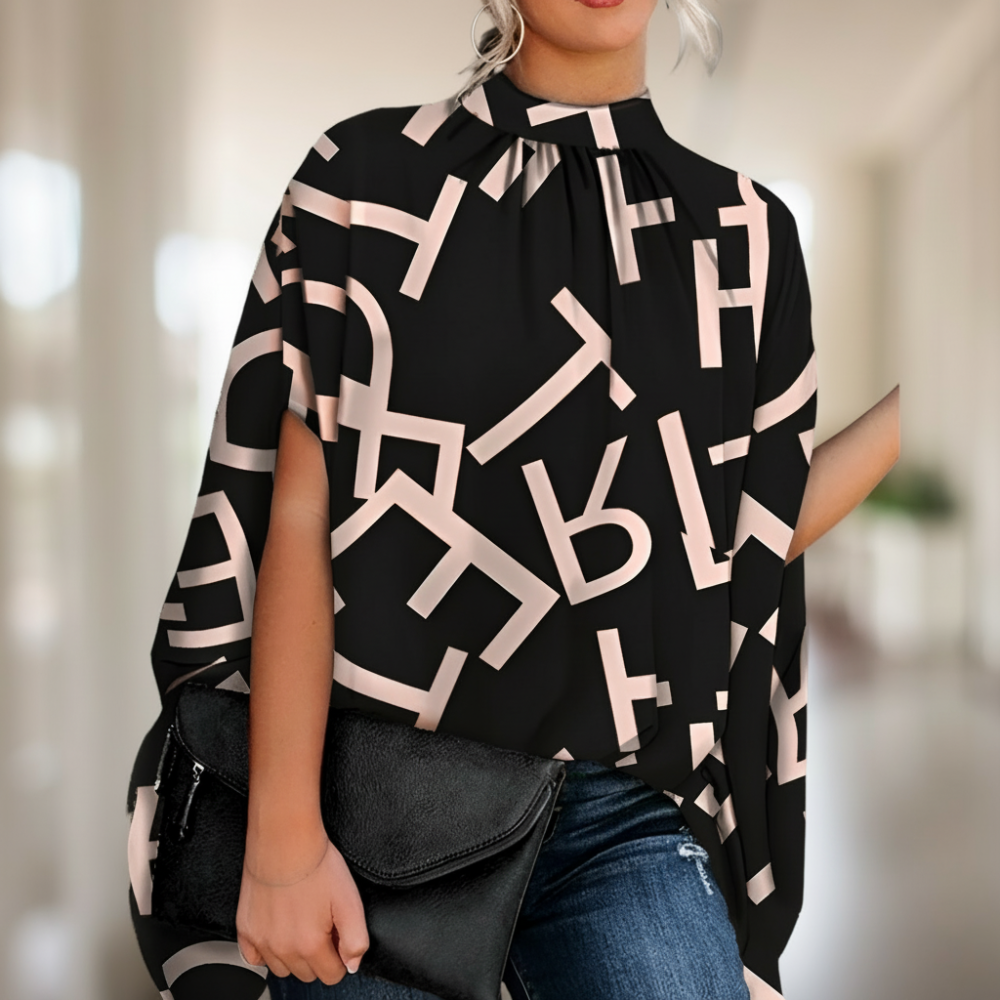 Sienna - Oversized Blouse with Pattern