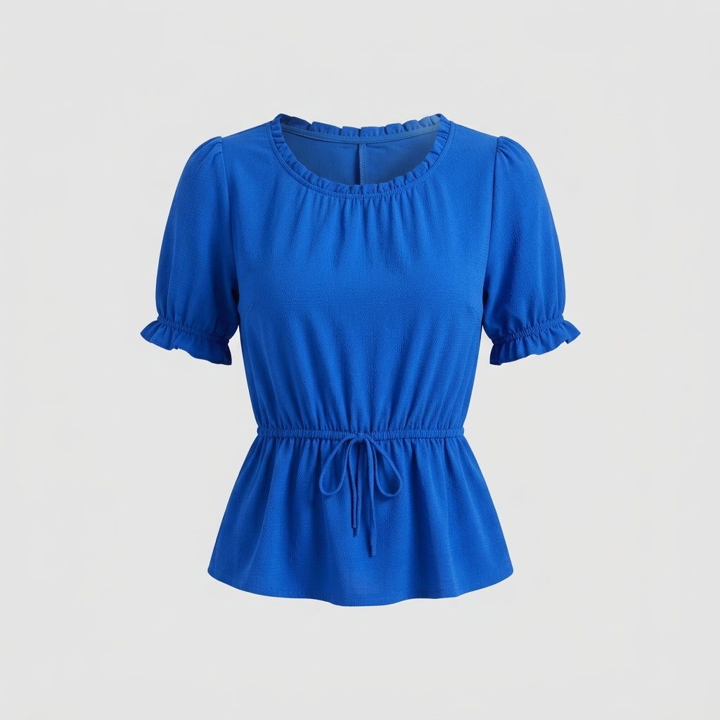 Blue Cotton Blouse