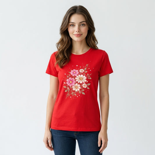 Red Cotton T-Shirt